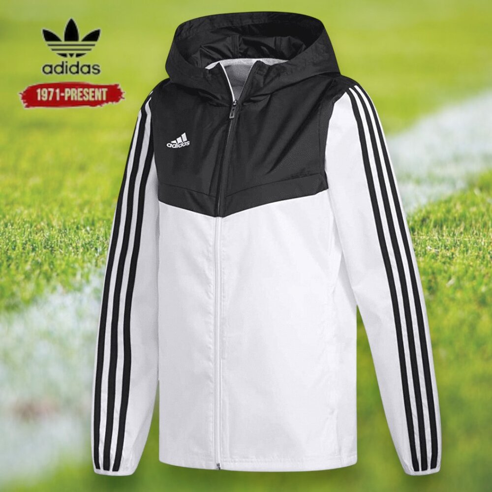 Adidas Basketball Windbreaker Lightweight Airy Full Zip Hoodie Warm Up Jacket